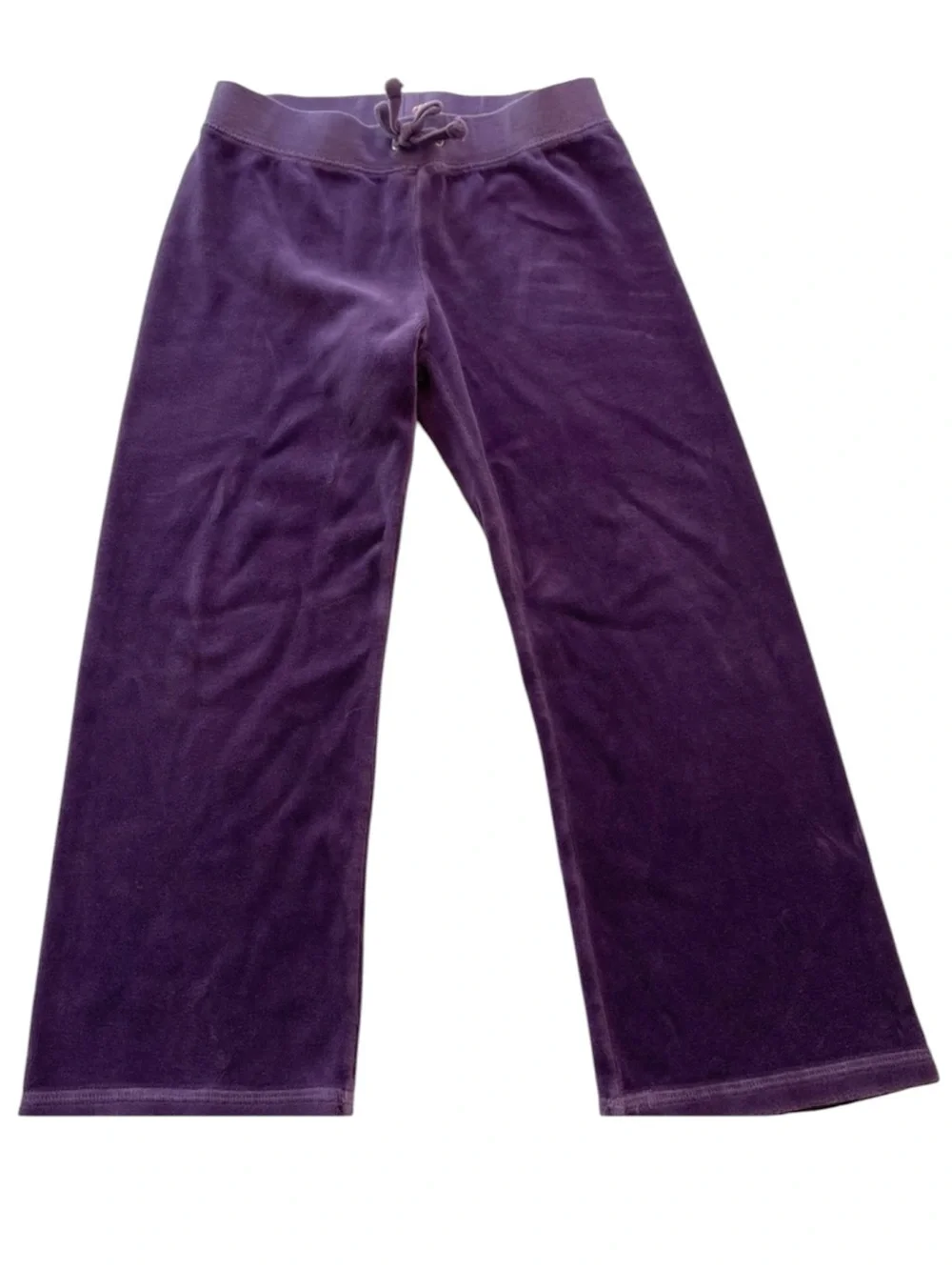 Vintage Juicy Couture Purple Velour Track Pants Straight Leg Girls Size Small